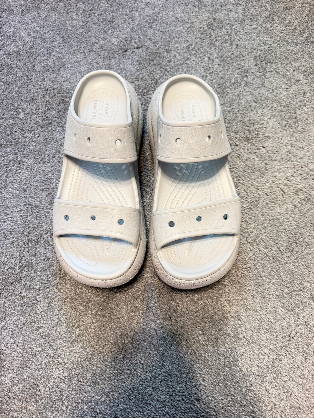 Crocs Glitter Platform Sandals